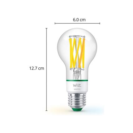 Ampoule à intensité variable LED A60 E27/4,3W/230V 2700-4000K CRI 90 Wi-Fi - WiZ