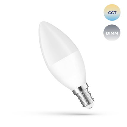 Ampoule à intensité variable LED E14/5W/230V 2700-6500K Wi-Fi Tuya