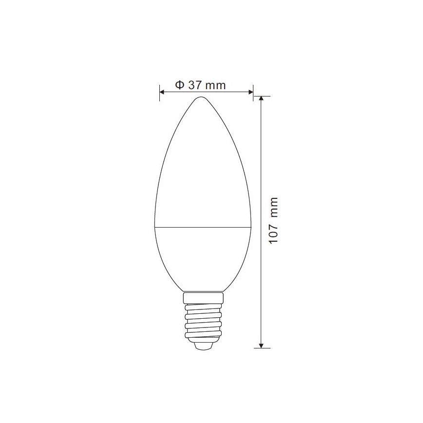 Ampoule à intensité variable LED E14/5W/230V 4000K - Globo
