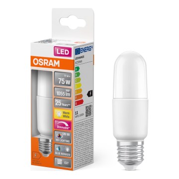 Ampoule à intensité variable LED E27/11W/230V 2700K CRI 90 - Osram