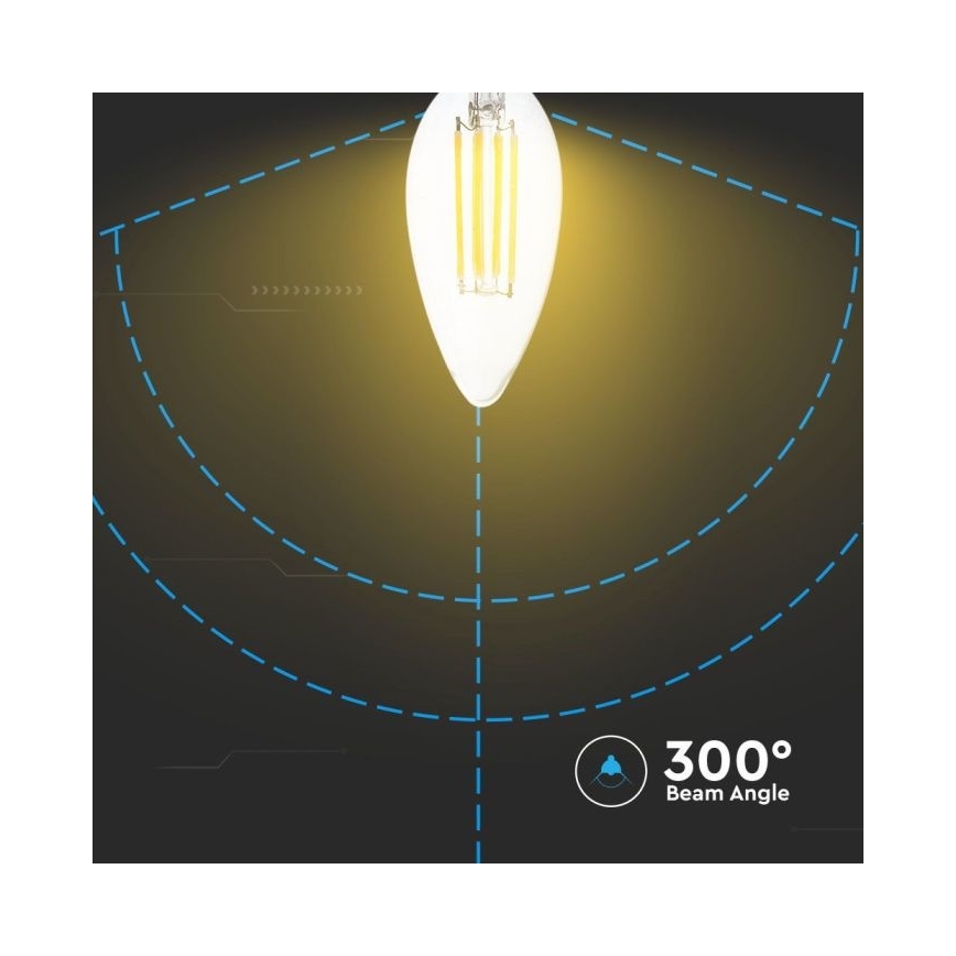 Ampoule à intensité variable LED FILAMENT E14/4W/230V 3000K