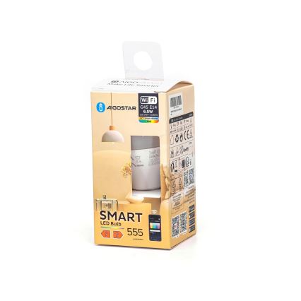 Ampoule à intensité variable LED FILAMENT G45 E14/6,5W/230V 2700-6500K Wi-Fi - Aigostar