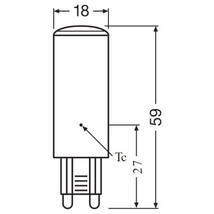 Ampoule à intensité variable LED G9/4W/230V 2700K - Osram