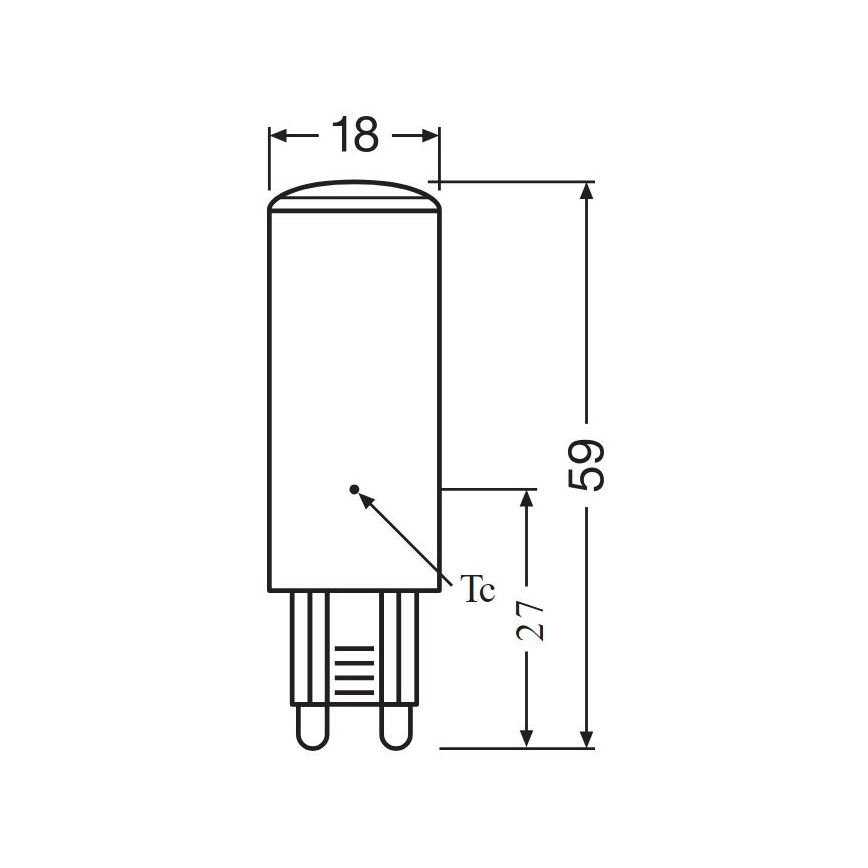 Ampoule à intensité variable LED G9/4W/230V 2700K - Osram