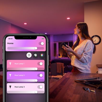 Ampoule à intensité variable LED RGBW Philips Hue White And Color Ambiance E27/6,5W/230V 2000-6500K