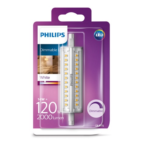 Ampoule à intensité variable LED Philips R7s/14W/230V 3000K 118mm