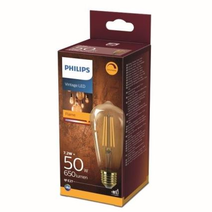 Ampoule à intensité variable LED Philips ST64 E27/7,2W/230V 2200K