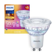 Ampoule à intensité variable LED Philips Warm Glow GU10/3,8W/230V 2200-2700K CRI 90
