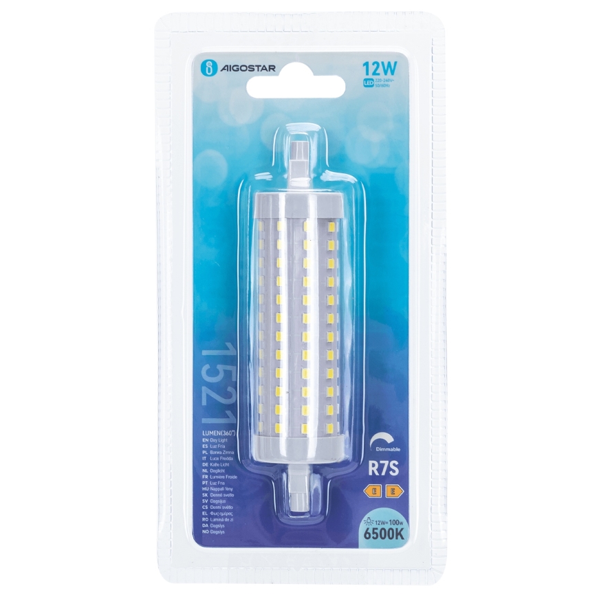 Ampoule à intensité variable LED R7s/12W/230V 6500K - Aigostar
