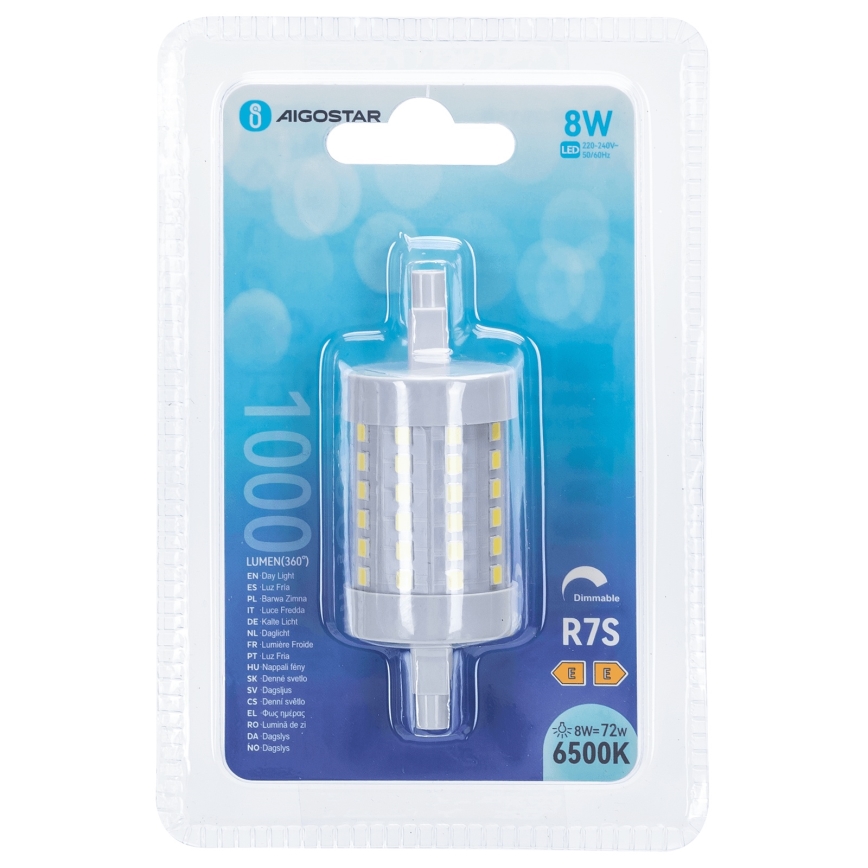 Ampoule à intensité variable LED R7s/8W/230V 6500K - Aigostar