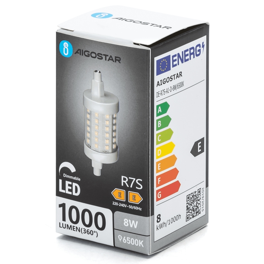 Ampoule à intensité variable LED R7s/8W/230V 6500K - Aigostar