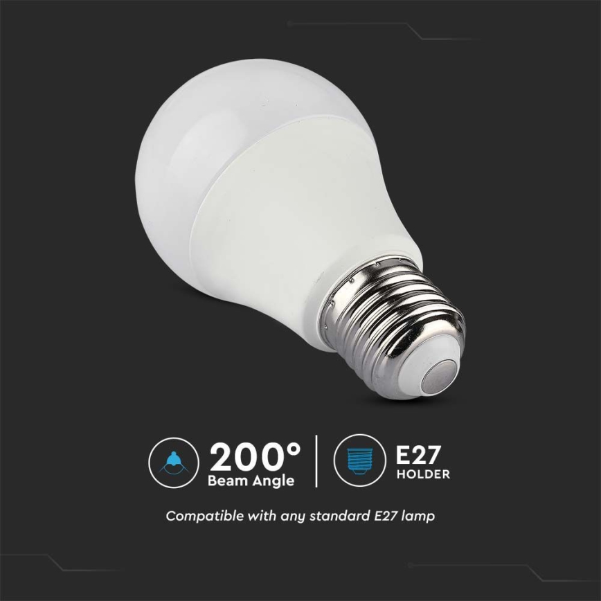 Ampoule à intensité variable LED RGB A60 E27/8,5W/230V 4000K + télécommande