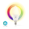 Ampoule à intensité variable LED RGB E14/4,9W/230V Wi-Fi 2700-6500K