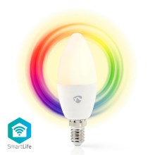 Ampoule à intensité variable LED RGB Smartlife E14/4,5W/230V Wi-Fi 2700K