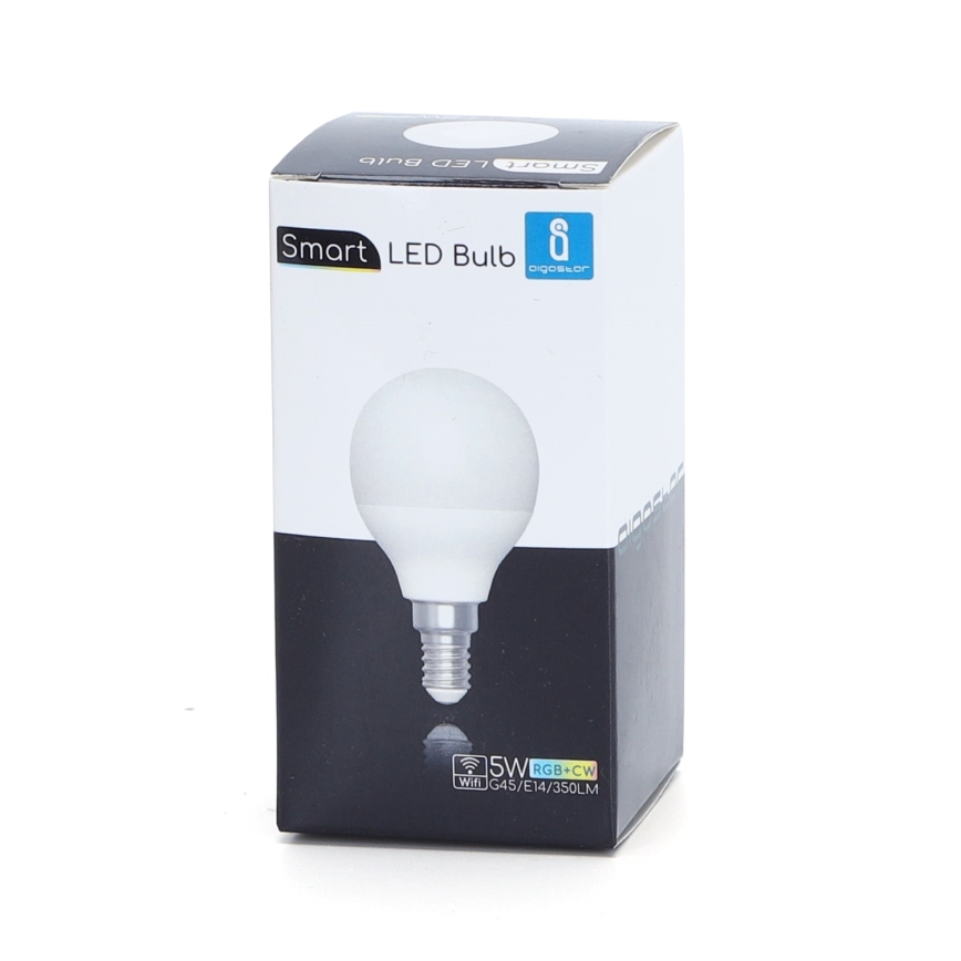 Ampoule à intensité variable LED RGBW G45 E14/5W/230V 3000-6500K Wi-Fi - Aigostar