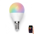 Ampoule à intensité variable LED RGBW G45 E14/7W/230V 3000-6500K Wi-Fi - Aigostar