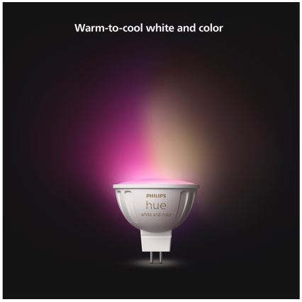 Ampoule à intensité variable LED RGBW Philips Hue White And Color Ambiance GU5,3/MR16/6,3W/12V 2000-6500K