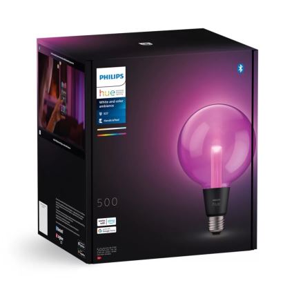 Ampoule à intensité variable LED RGBW Philips Hue White And Color Ambiance G125 E27/6,8W/230V 2000-6500K