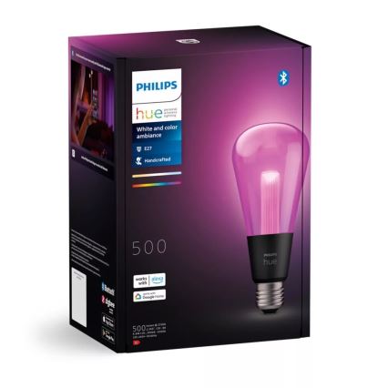 Ampoule à intensité variable LED RGBW Philips Hue White And Color Ambiance E27/6,8W/230V 2000-6500K