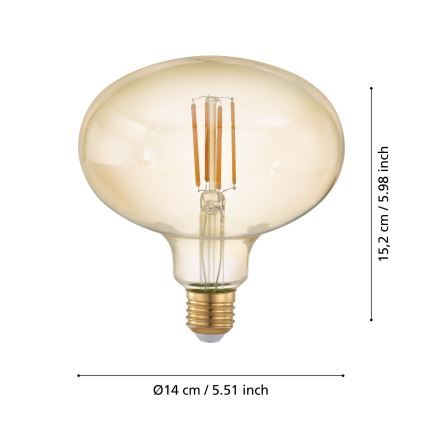 Ampoule à intensité variable LED VINTAGE E27/4W/230V 2200K - Eglo 12596