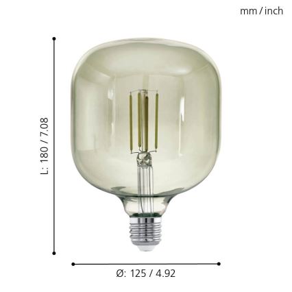 Ampoule à intensité variable LED VINTAGE E27/4W/230V 3000K  - Eglo 12597