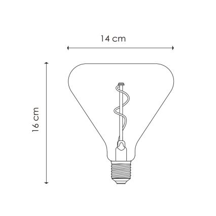 Ampoule à intensité variable LED VINTAGE EDISON E27/3W/230V 1800K