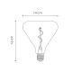 Ampoule à intensité variable LED VINTAGE EDISON E27/3W/230V 2700K