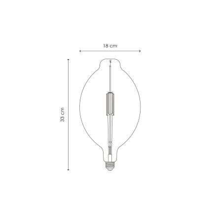 Ampoule à intensité variable LED VINTAGE EDISON E27/4W/230V 2700K