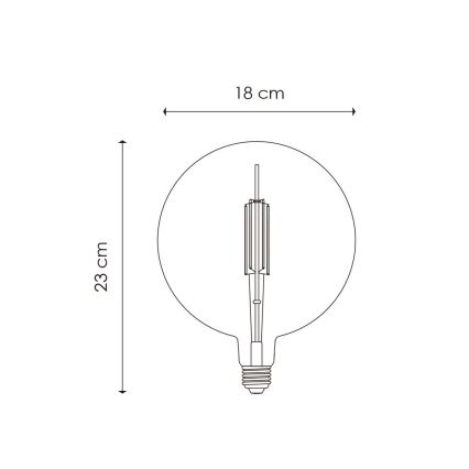 Ampoule à intensité variable LED VINTAGE EDISON G180 E27/4W/230V 2700K