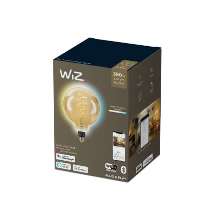 Ampoule à intensité variable LED VINTAGE FILAMENT G200 E27/6W/230V 2000-5000K CRI 90 Wi-Fi - WiZ