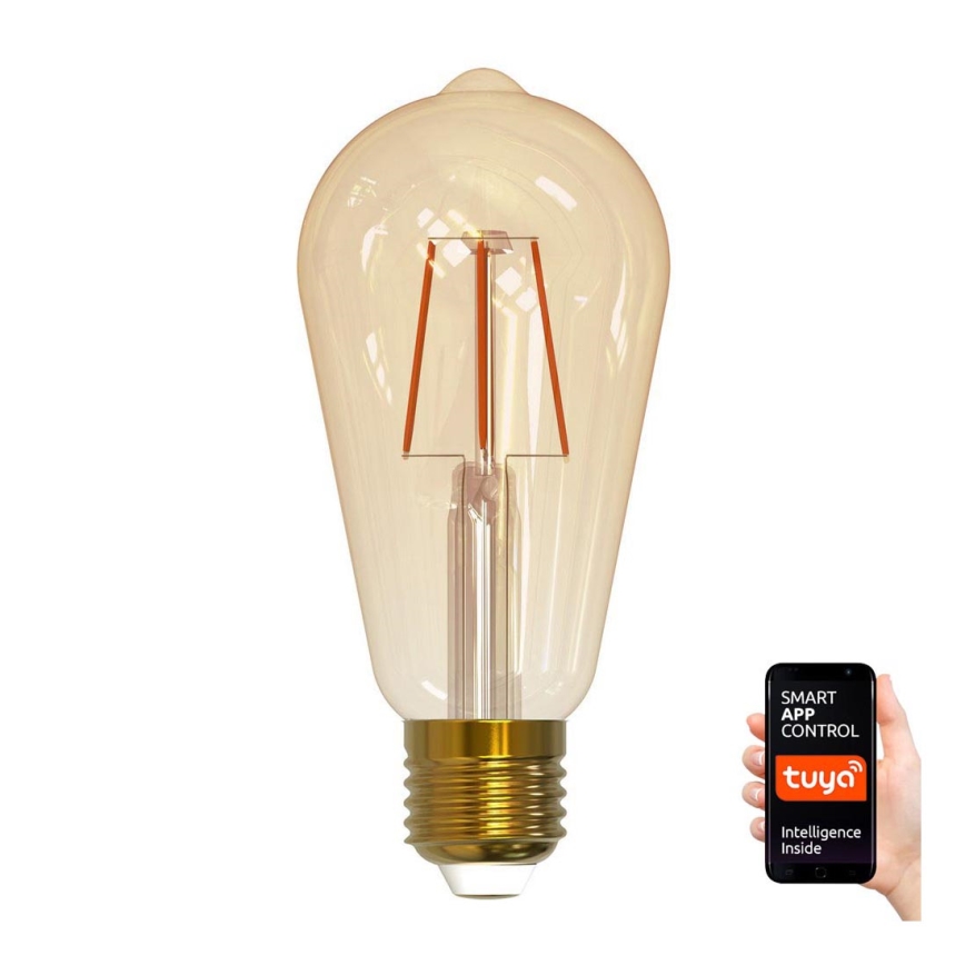 Ampoule à intensité variable LED VINTAGE ST64 E27/5,5W/230V 1800-2700K Wi-fi Tuya