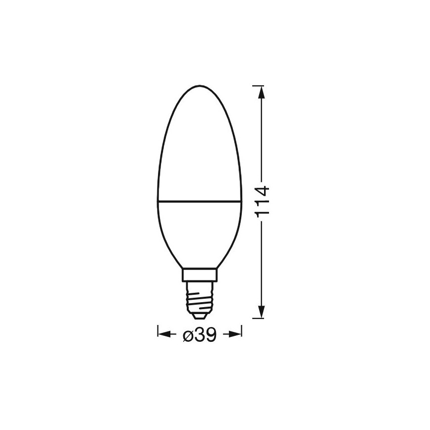 Ampoule antibactérienne LED à intensité variable B40 E14/4,9W/230V Wi-Fi - Ledvance