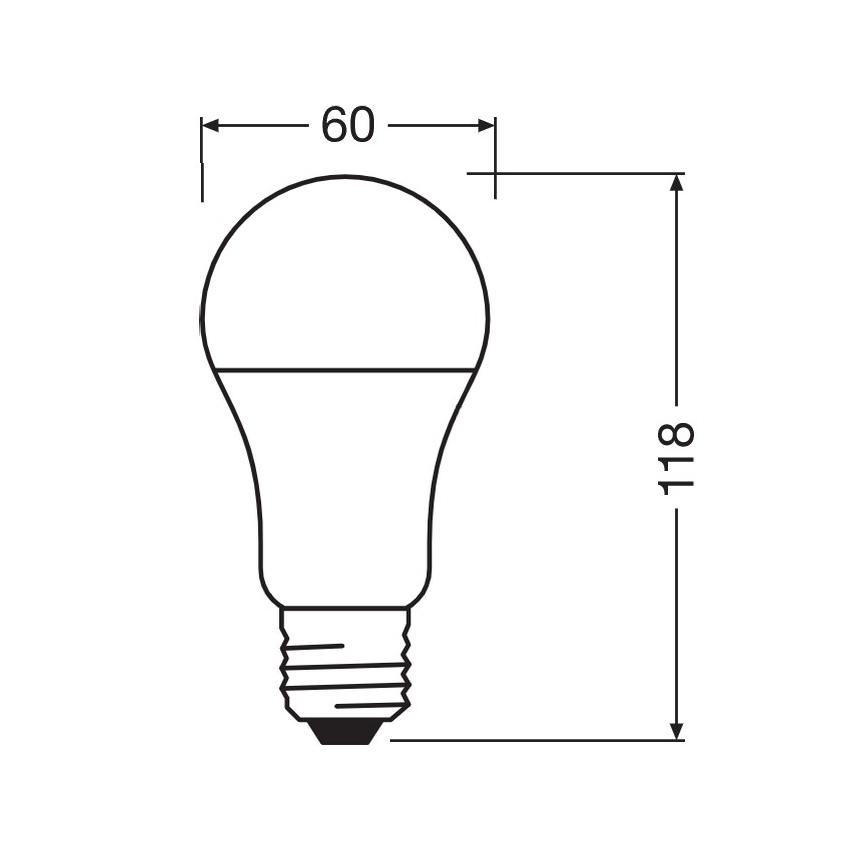 Ampoule antibactérienne LED A100 E27/13W/230V 2700K - Osram