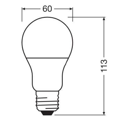 Ampoule antibactérienne LED A60 E27/8,5W/230V 6500K - Osram