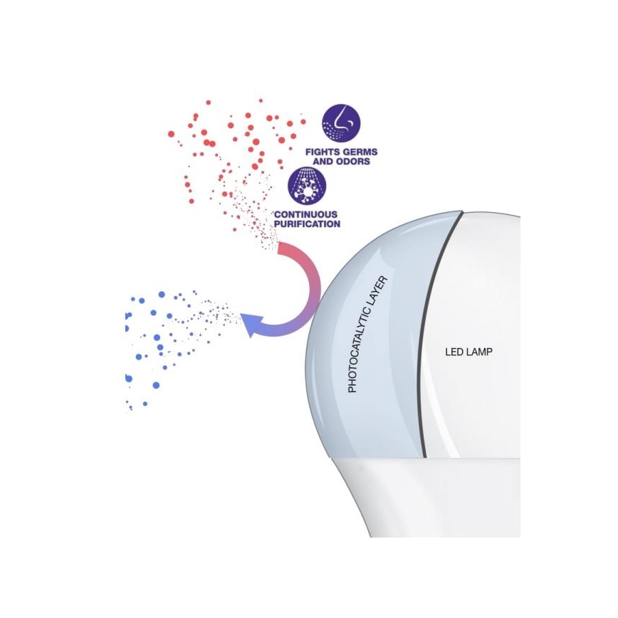 Ampoule antibactérienne LED A75 E27/10W/230V 4000K - Osram