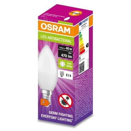 Ampoule antibactérienne LED B40 E14/4,9W/230V 4000K - Osram