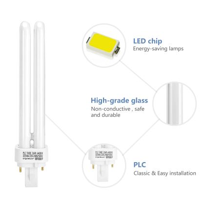 Ampoule basse consommation G24d-3/26W/230V 6500K