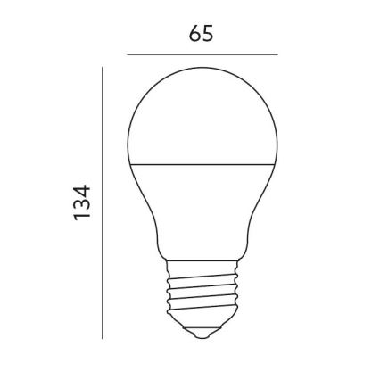 Ampoule connectée à intensité variable LED RGB E27/14W/230V 2700-6500K Wi-Fi Tuya