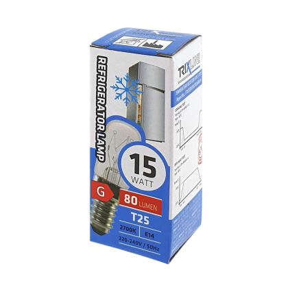 Ampoule de réfrigérateur T25 E14/15W/230V 2700K