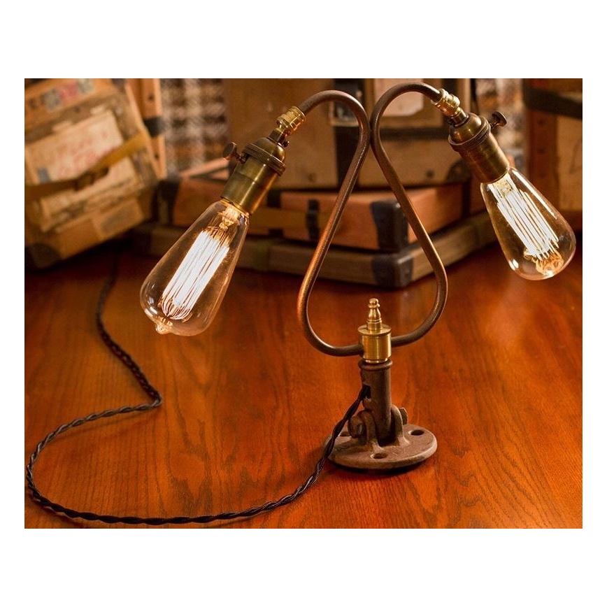 Ampoule décorative industrielle à intensité variable SELEBY ST64 E27/40W/230V 2200K