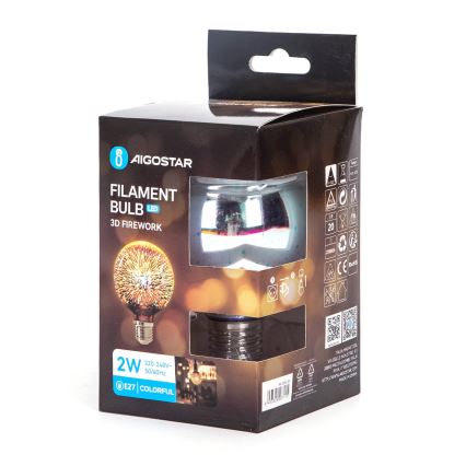 Ampoule décorative LED 3D E27/2W/230V - Aigostar