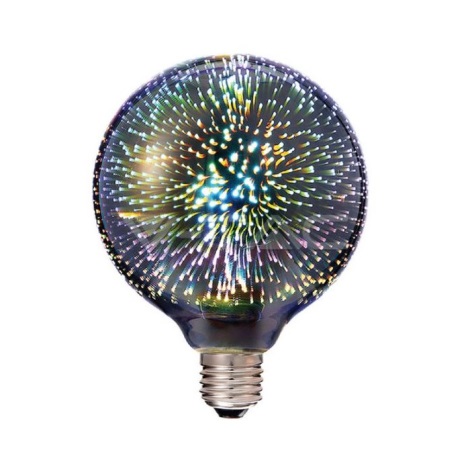Ampoule décorative LED 3D FILAMENT G125 E27/3W/230V 3000K