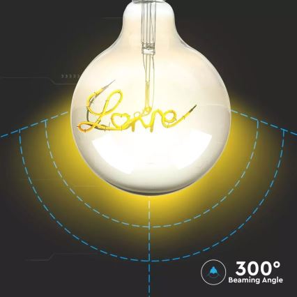 Ampoule décorative LED FILAMENT G125 E27/5W/230V 2200K