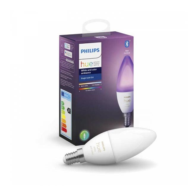 Ampoule dimmable LED Philips Hue WHITE AND COLOR E14/5,3W/230V 2200K - 6500K