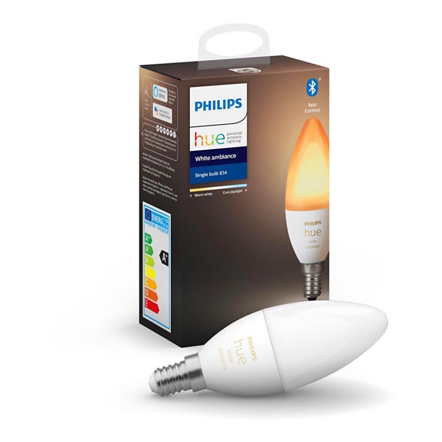 Ampoule dimmable LED Philips Hue WHITE B39 E14/5,2W/230V 2200K - 6500K