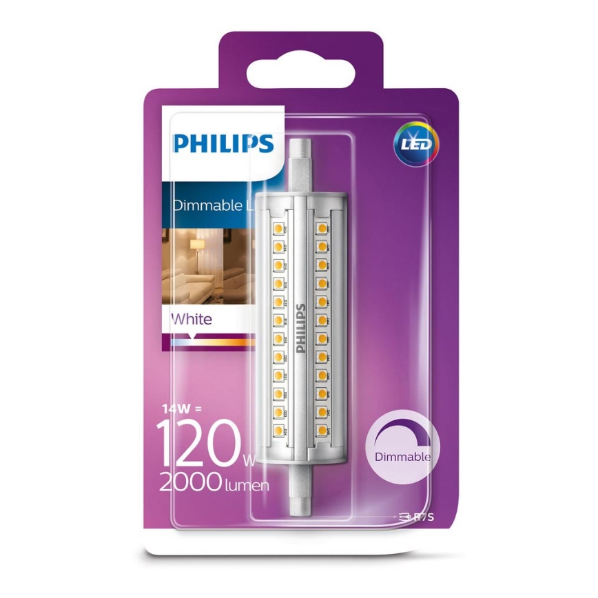 Ampoule dimmable LED Philips R7s/14W/230V 3000K 118mm Lumimania