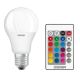 Ampoule dimmable LED RGB E27/9W/230V 2700K avec télécommande - Osram