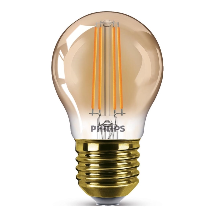 Ampoule dimmable LED VINTAGE Philips P45 E27/5W/230V 2200K Lumimania