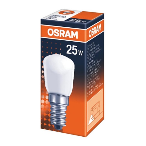 Ampoule intensité variable pour réfrigérateur SPECIAL T26 E14/25W/230V 2700K - Osram