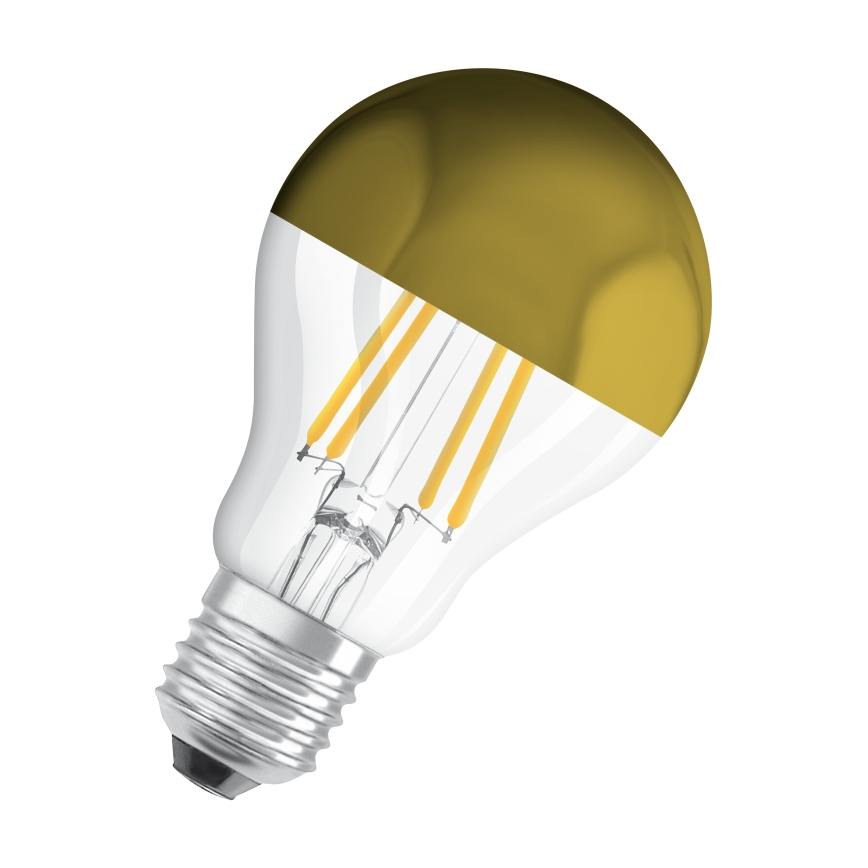 Ampoule LED à dôme miroir FILAMENT E27/6,5W/230V 2700K dorée - Osram